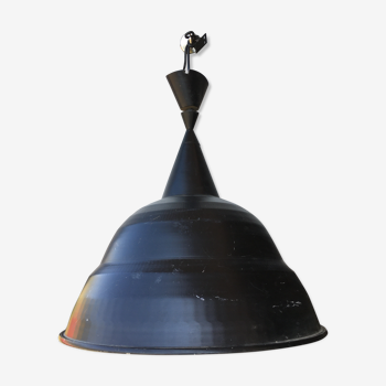 Lustre design industriel cloche Habitat