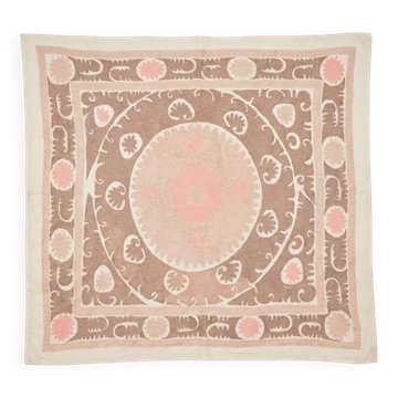 Vintage hand-embroidered tablecloth 127x137 cm