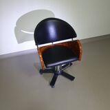 4 x '80s Italian barber chair, height adjustable