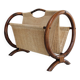 Bamboo fabric magazine rack