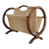 Bamboo fabric magazine rack