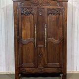 19th century Breton chestnut wardrobe