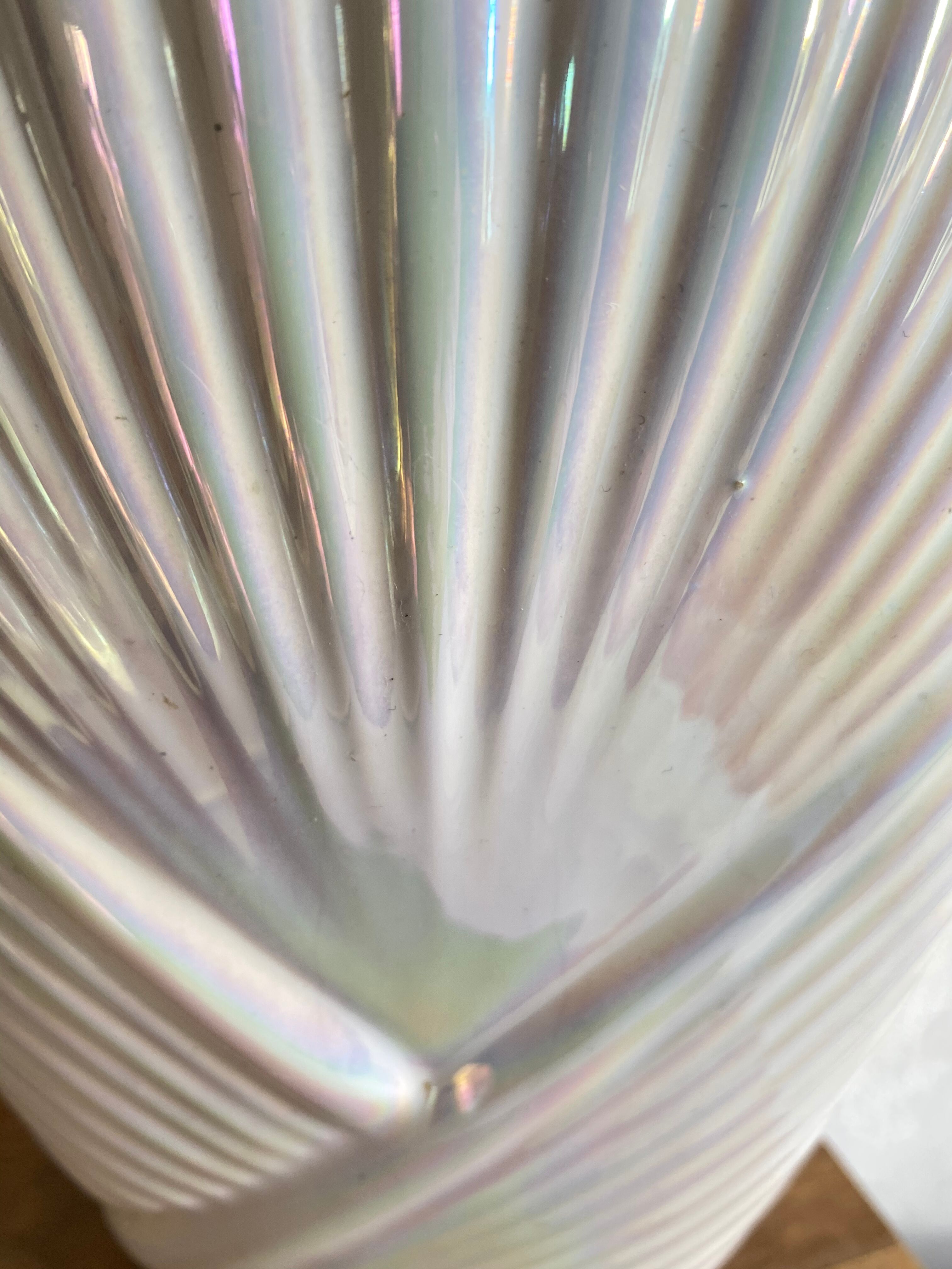 Vintage iridescent vase