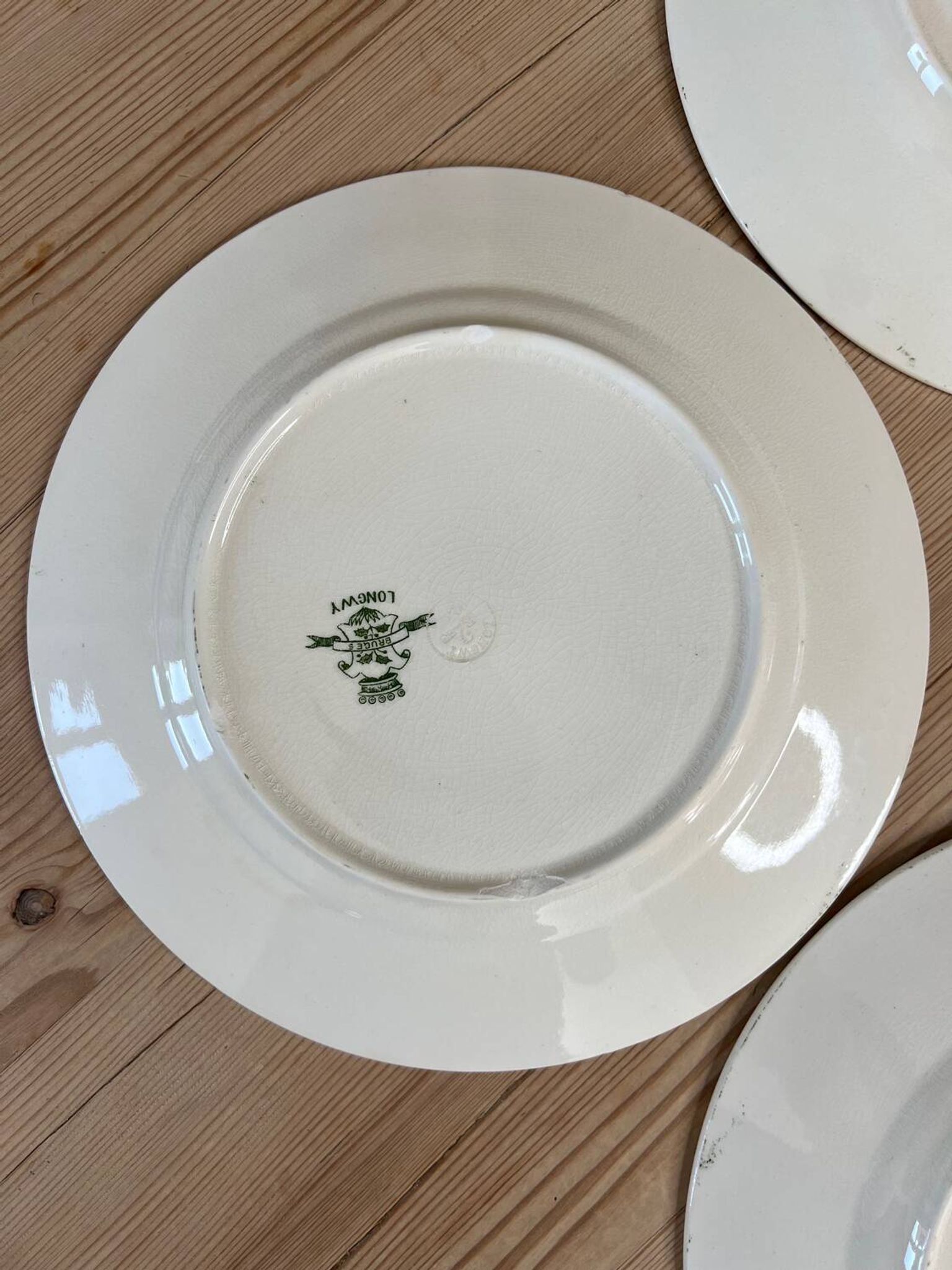 Set of 4 Longwy Bruges plates
