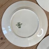 Set of 4 Longwy Bruges plates