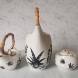 Coffee service African porcelain décor from Limoges