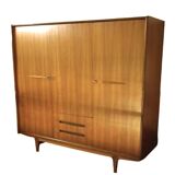 Vintage Scandinavian teak wardrobe from the 60s and 70s