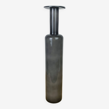 Vase verre Holmegaard à col plat, scandinave