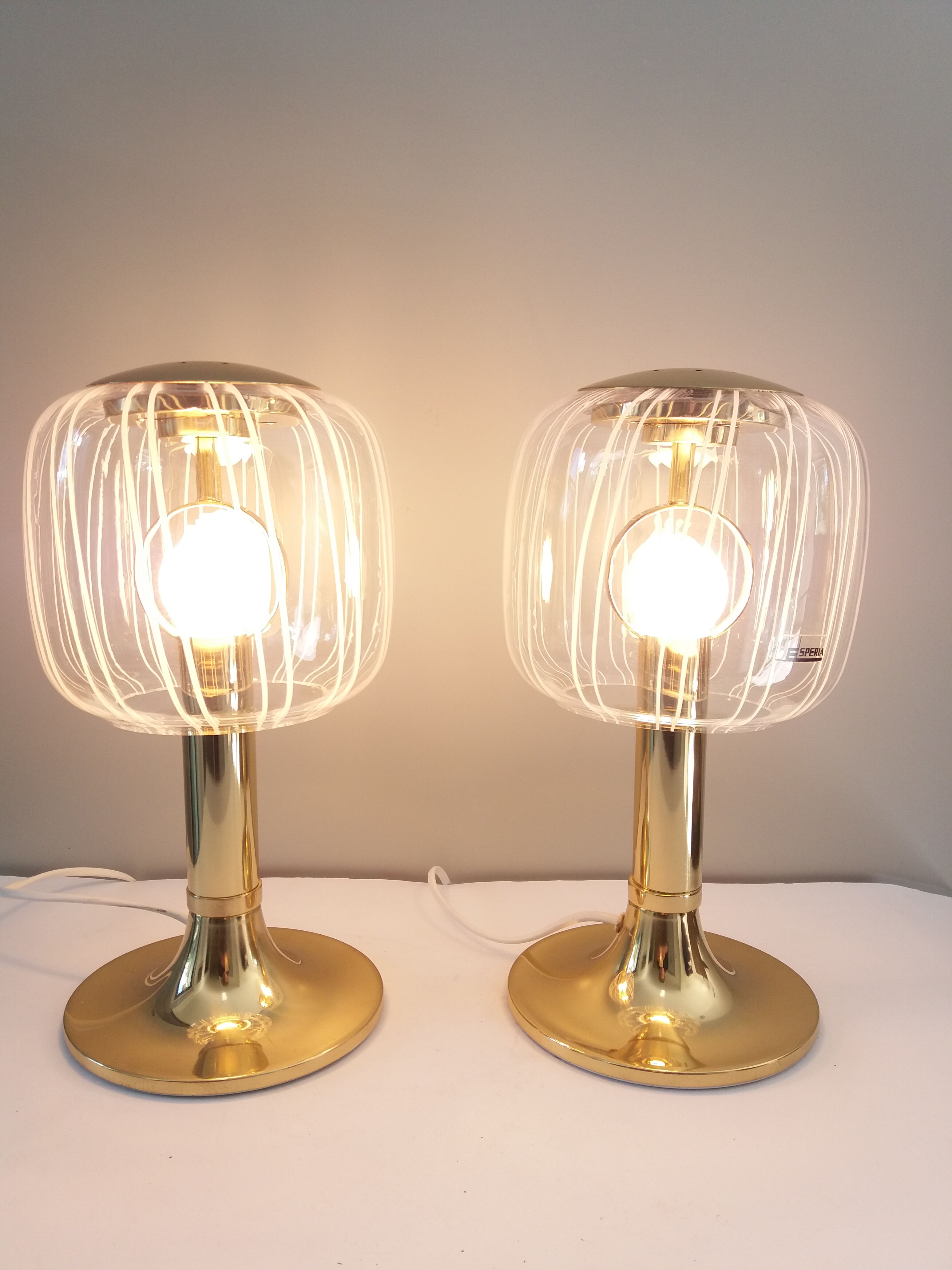 Set of two table lamps