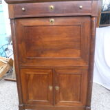 Secretary slaughtering Louis Philippe XIXth in walnut top marble