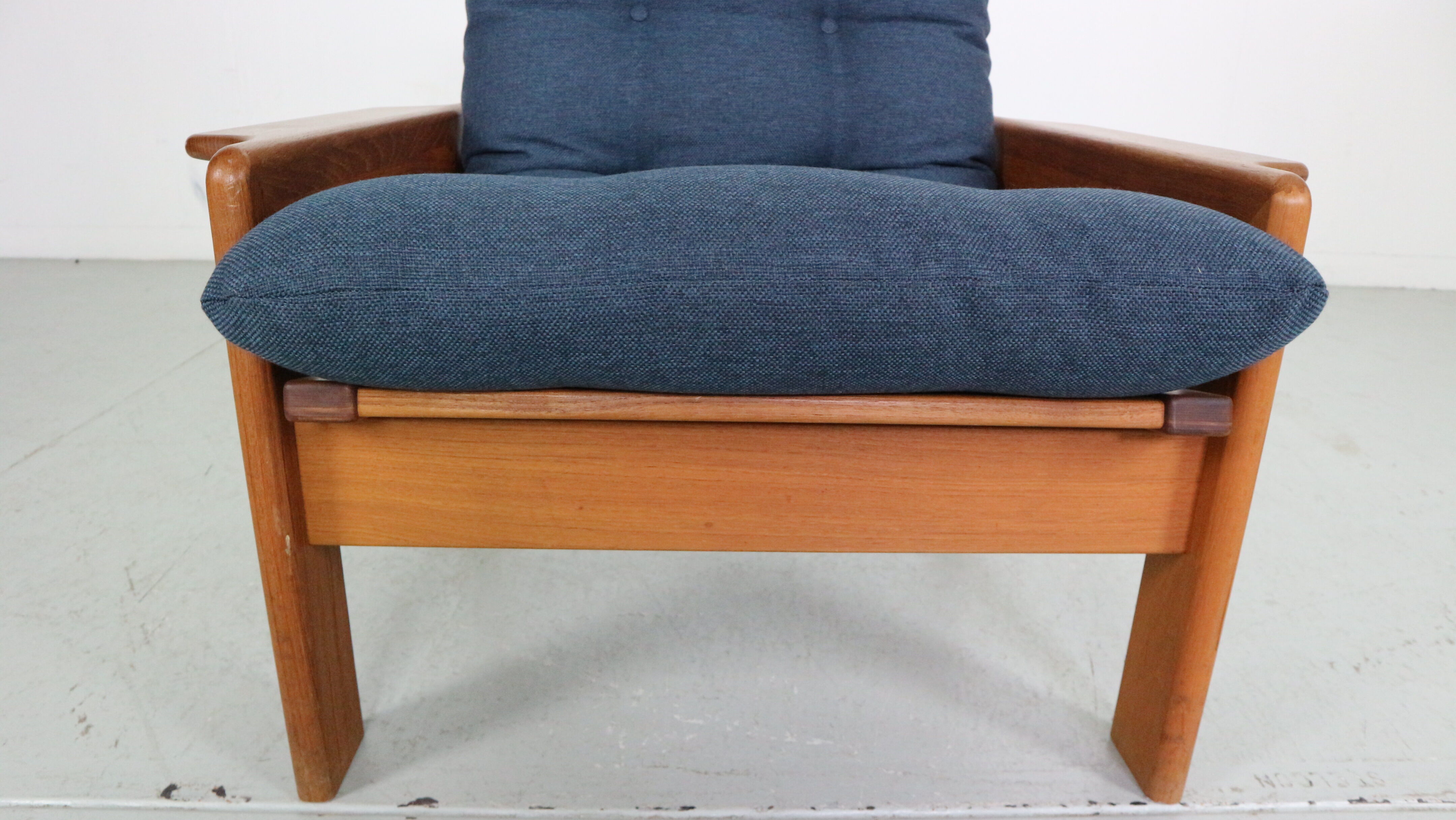 Teak armchair & ottoman by Emc Møbler Denmark mid-century modern
