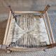 Antique country mulched armchair
