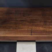 Ancienne Desserte Console  Table d'appoint en bois massif chevillé