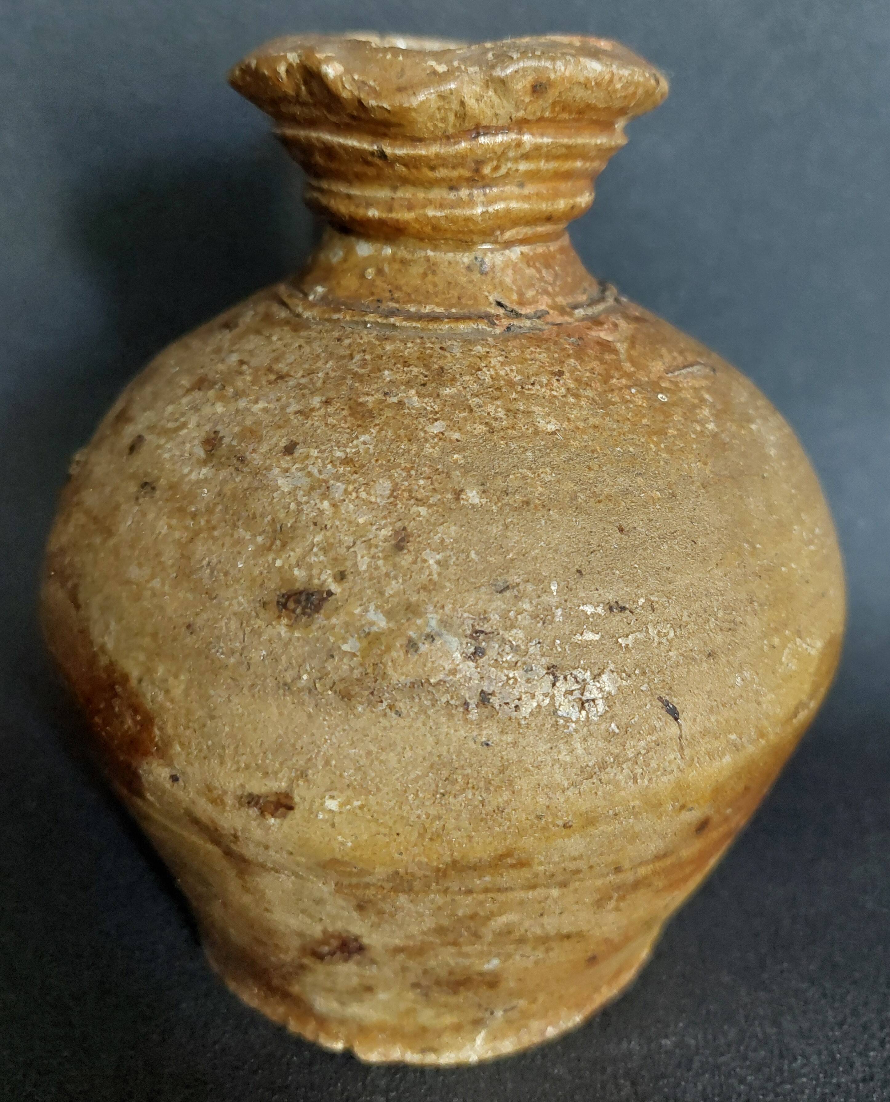 Stoneware pitcher/jug, late 19th/early 20th century, Puisaye