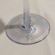 6 verres à vin en cristal bleu