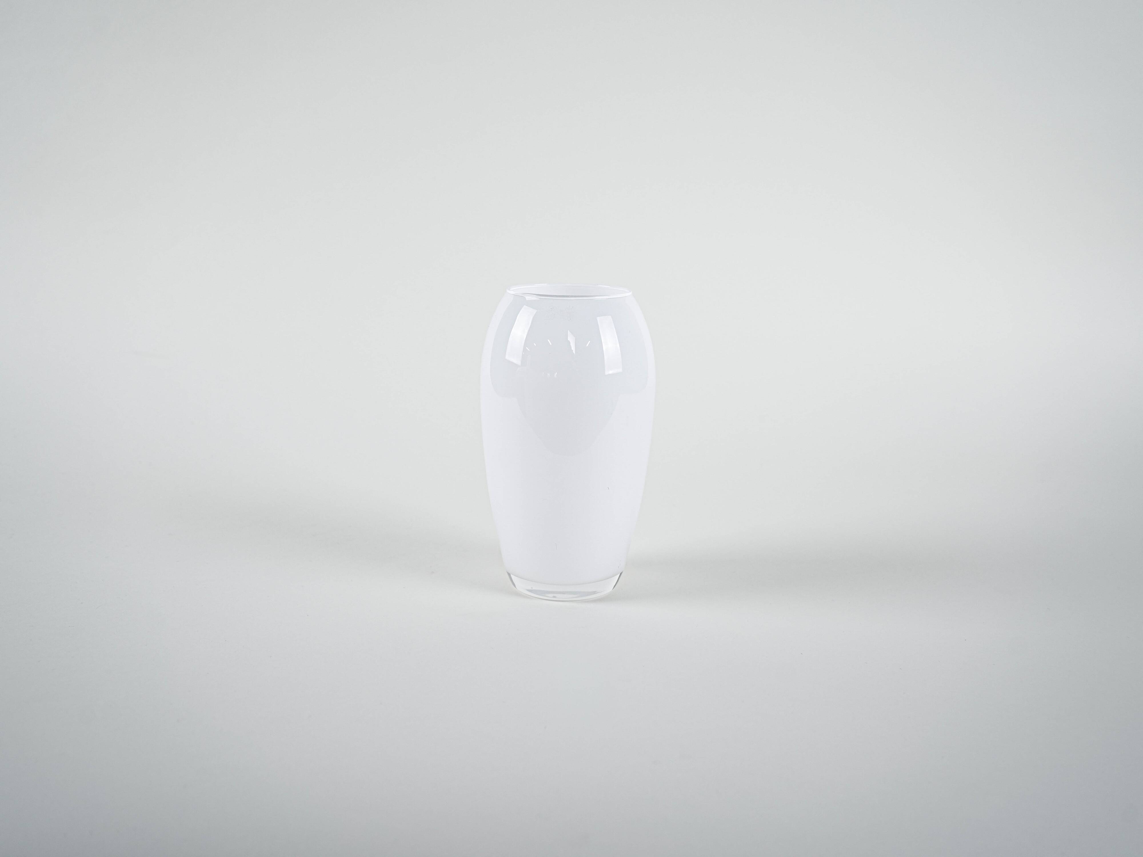 White vase, Danish design, 1970s, made in Denmark