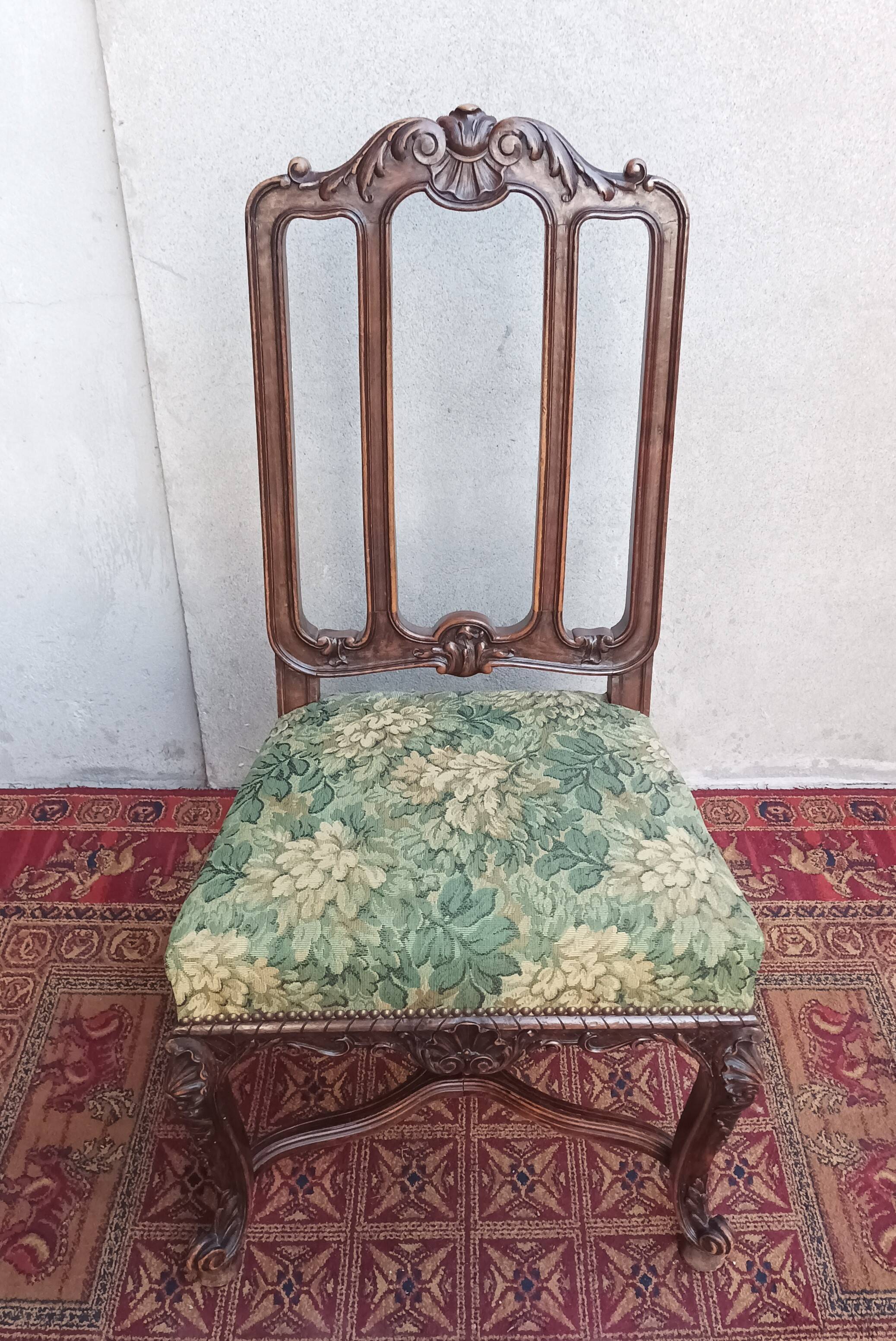 Louis XV chair in walnut 19th