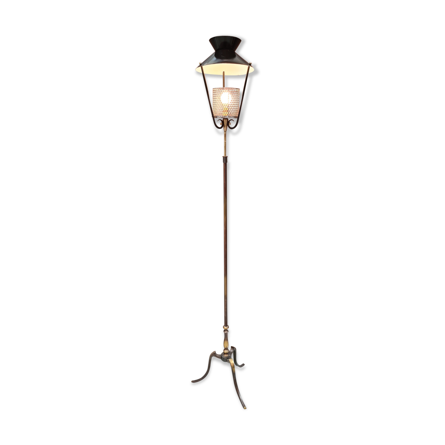 Adjustable diabolo floor lamp 1950 a 60