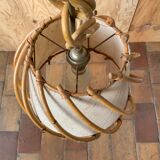 Vintage rattan pendant lamp