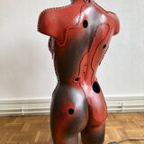 Red bust parquet lamp