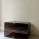 smoked plexiglass bedside / side table by M. Dumas for Roche Bobois, design 1970