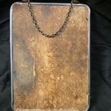 Old barber mirror with chain