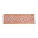 Orange Pink Turkish Oushak Vintage Handmade Wool Runner Rug  100x290