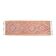Tapis couloir vintage fait main en laine Oushak turc orange rose 100x290