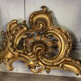 Importante Console Louis XV En Bois Sculpté Et Doré, Marbre Brèche D’alep,