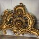 Important Louis XV Console in Carved and Gilded Wood, Breccia d'Aleppo Marble,