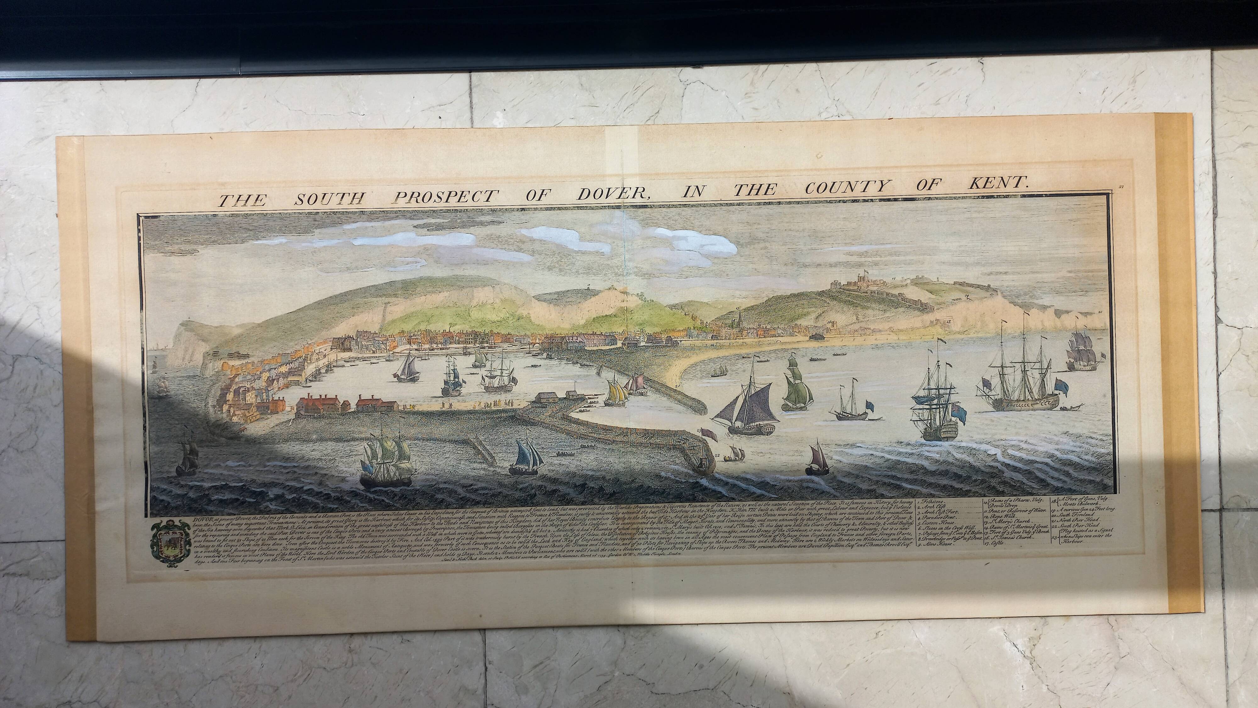 1739 Buck map Dover UK