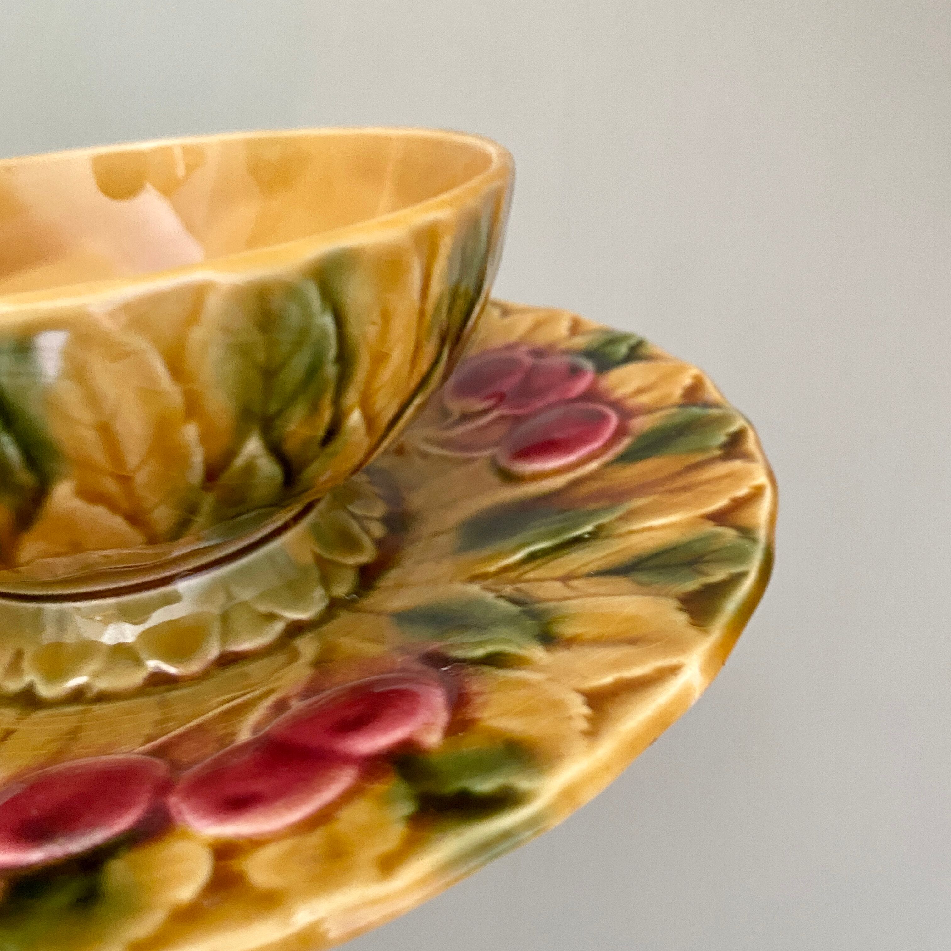 Vintage barbontine jam maker from the Sarreguemines manufacture