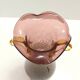 Brown and Yellow Murano Glass Amphora Vase by Fratelli Toso, Italy