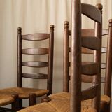 Set of 4 brutalist chairs