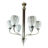 Art deco tulip chandelier by degue