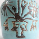 Rare vase by Roger Capron (1922-2006) with an earthenware shoulder.
