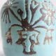 Rare vase by Roger Capron (1922-2006) with an earthenware shoulder.