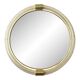 Pair of Venetian “Torciglione” Murano Glass Wall Mirrors with Gold Leaf Detail