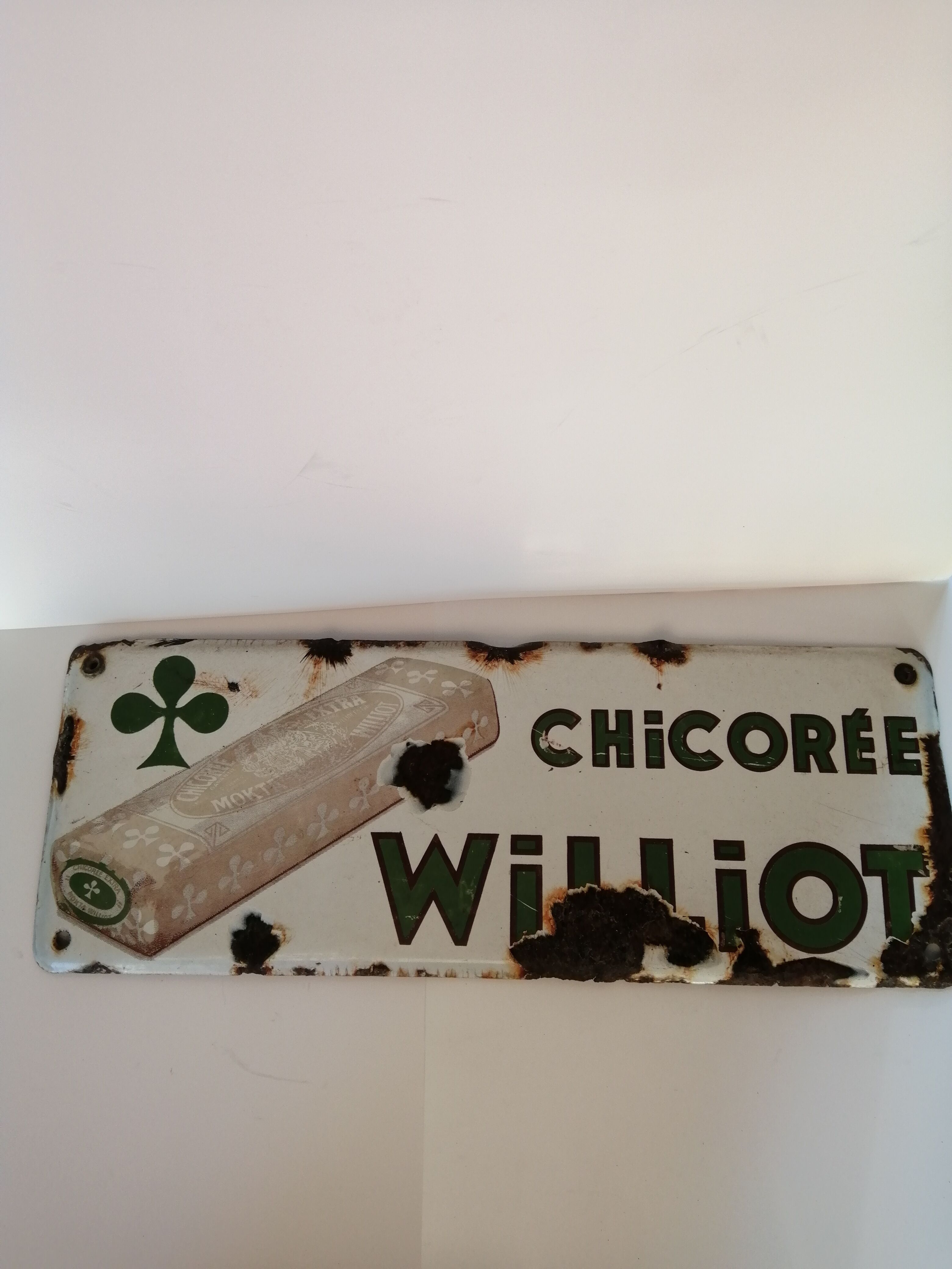 Williot advertising plate
