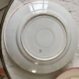 Set of 6 mismatched hollow plates longchamp and hbcm model mulhouse years 40-50