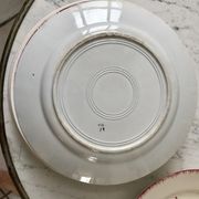 Set of 6 mismatched hollow plates longchamp and hbcm model mulhouse years 40-50
