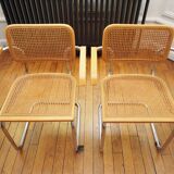 Pair of Cesca B64 armchairs by Marcel Breuer