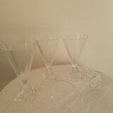 Set of crystal stemware