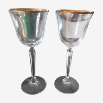 2 saint Louis crystal glasses