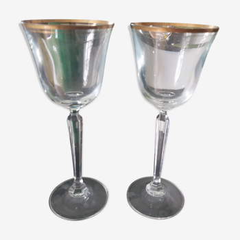 2 verres en cristal saint Louis