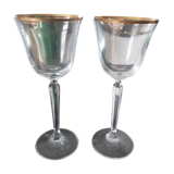 2 verres en cristal saint Louis