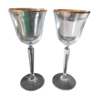2 saint Louis crystal glasses