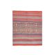 1970s Turkish hand-knotted wool cotton red kilim area rug 123x145