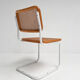 Ensemble de 2 chaises en cannage, Italie années 1970