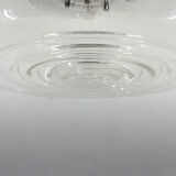 1960's Murano glass & chrome pendantby Mazzega, Italy
